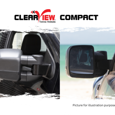 Clearview Towing Mirrors [Compact, Pair, Electric] - Toyota LandCruiser 100 Series, Lexus LX 470