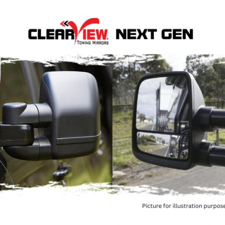 Clearview Towing Mirrors [Next, Pair, Electric] - Toyota Prado 120 Series